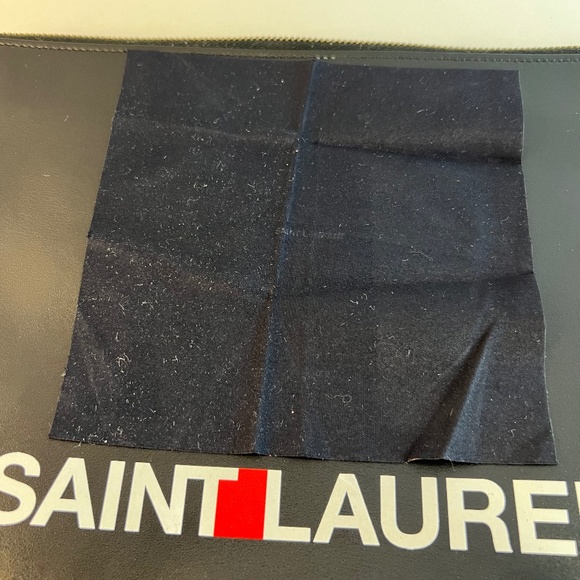 Saint Laurent - Vintage Rive Gauche Logo - Pouch - Smooth Leather - Gift Set/Box - Picture 13 of 16